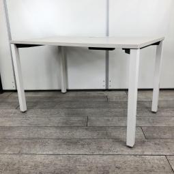 【オシャレなカフェ風の木目ホワイト天板！シンプルなデザイン！】■イトーキ（ITOKI）製　アクトリンクシリーズ　W1200㎜　■木目ホワイト天板×ホワイト脚