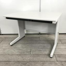 【A00992848】【コンパクトな幅1000サイズ！ホワイトがオフィスを明るくします！】■イトーキ（ITOKI）製　CZNシリーズ　平デスク　引出付き　W1000mm　■ホワイト【IB】