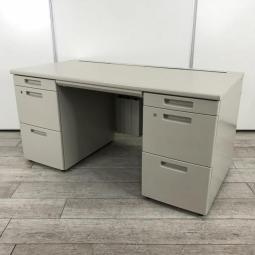 オススメ/人気/定番  コクヨ(KOKUYO)　新MXシリーズ　両袖机　■W1400×D700×H700　■ニューグレー　■シリンダー錠
