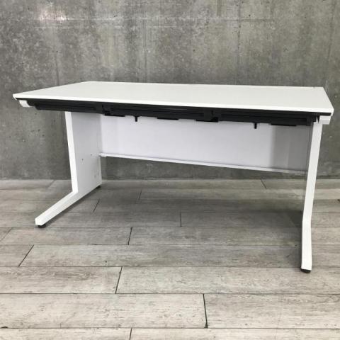 【ワークスペース広々！足元ゆったりの幅1400㎜タイプ！】/オススメ(おすすめ) /人気商品【弊社使用欄：A01013820】■コクヨ（KOKUYO）　isシリーズ（アイエス）　平机　引き出し付　幅1400㎜　色：ホワイト