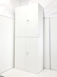 若干サイズの小さい高さ1850㎜タイプ！上下ともに若干小ぶりで設置しやすいサイズ感となります！
■オカムラ/レクトライン/ホワイト