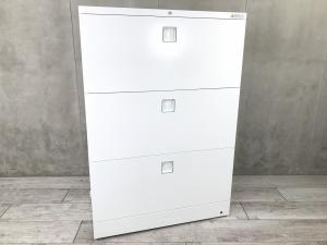 【幅800㎜】【オフィスの必需品！大容量の三段キャビネット】■オカムラ（okamura）製　レクトライン（Rectline）シリーズ　3段ラテラル　■天板無し　■ホワイト【弊社使用欄：A01017328】