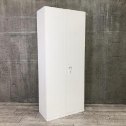 【圧倒的な保管量！オフィス書類をスッキリ整理！】■オカムラ製（okamura）　レクトライン（Rectline）　両開き書庫　ハイキャビネット　■シリンダー錠　■ホワイト【弊社使用欄：A01014857①】【KN】