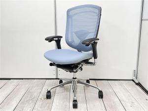 【在庫入替セール品！】世界で認められた革新的なタスクチェア！肘掛部分で操作が自由自在！スマートオペレーション搭載！/オススメ(おすすめ) /人気商品【弊社使用欄：A00999492】オカムラ（okamura）コンテッサチェア　色：ライトブルー